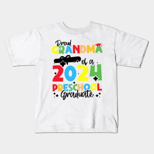 Proud Grandma of a 2024 Preschool Graduate, Funny preschool Graduation Kids T-Shirt